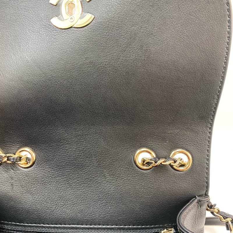 △ Chanel 香奈兒 Black Calfskin Gold Tone Metal Chain Shoulder Bag No.28 AS0887 黑色小牛皮金色金屬鎖鏈肩背袋No.28 - 257027085-19