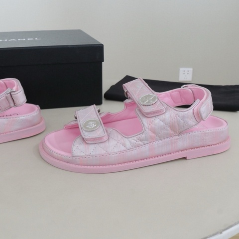 全新未使用 chanel 香奈兒魔術貼沙灘涼鞋36碼