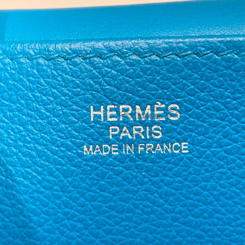 HERMES 愛馬仕 ARZAN 25 肩背包 側背包  藍色 銀扣 Y刻-19