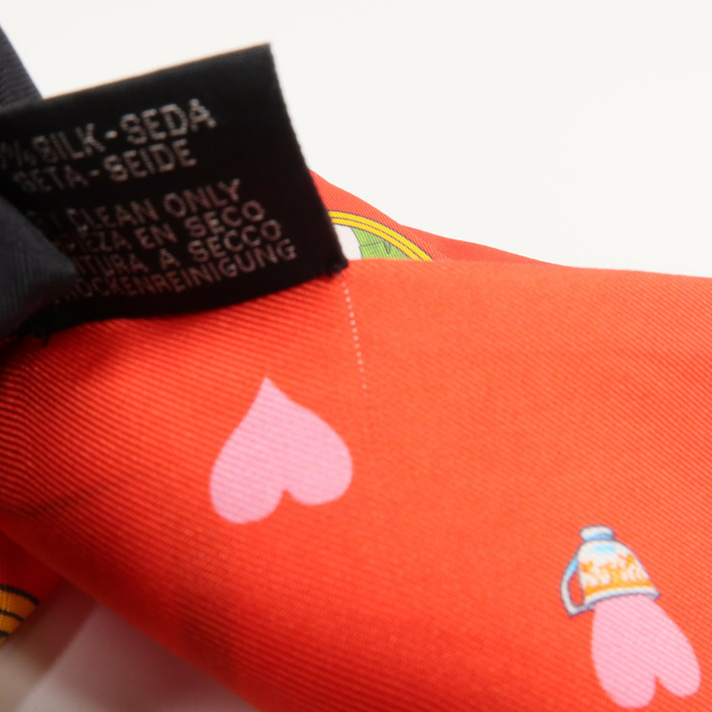 HERMES 絲質Twilly絲巾-8