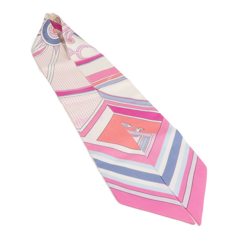 HERMES 絲質Twilly絲巾-3