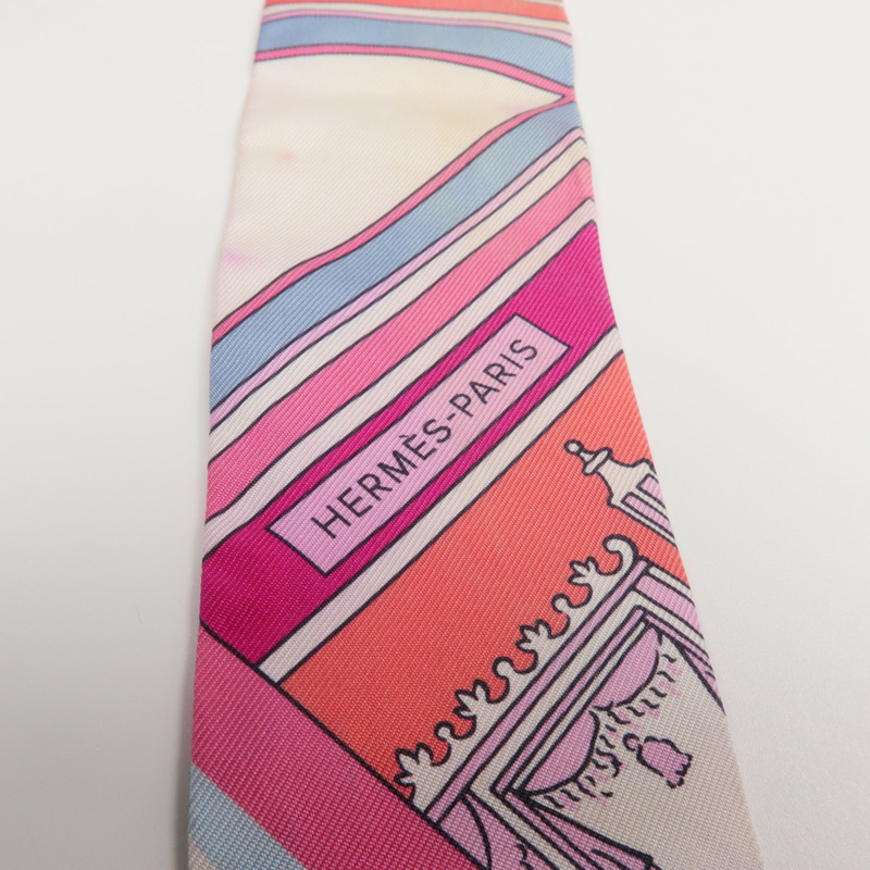 HERMES 絲質Twilly絲巾-4