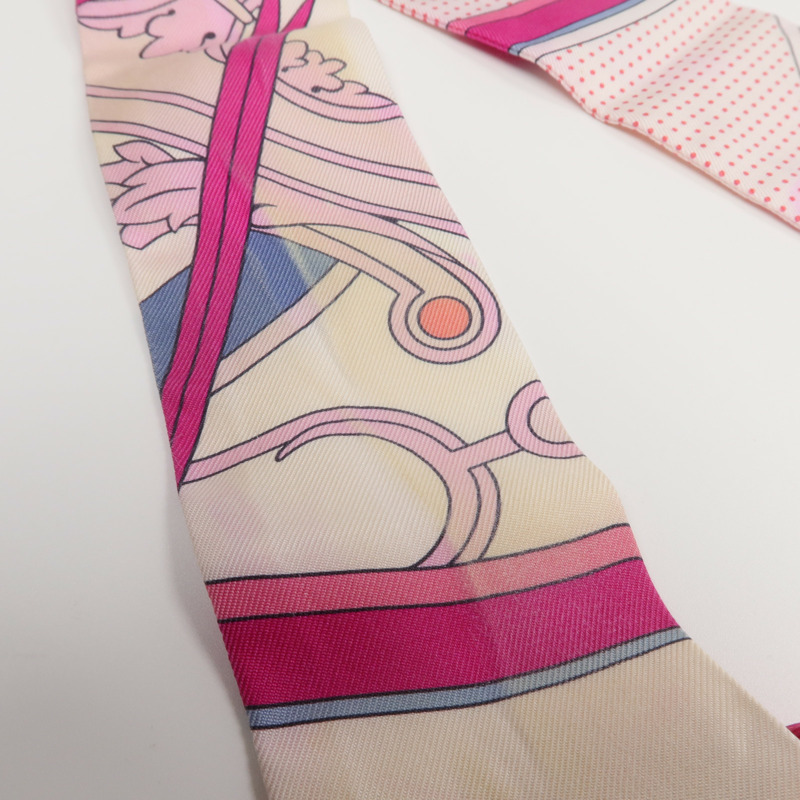 HERMES 絲質Twilly絲巾-7