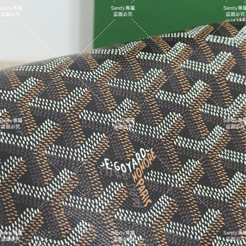 Goyard 洗漱包 飯盒包 黑色 全新全配  可搭長、短肩帶自行改造包包-11