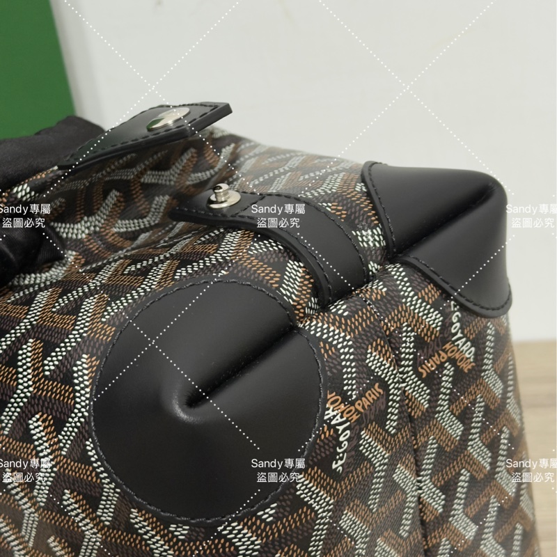 Goyard 洗漱包 飯盒包 黑色 全新全配  可搭長、短肩帶自行改造包包-15