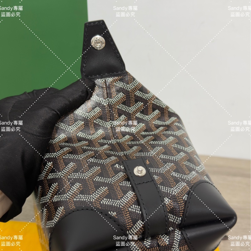 Goyard 洗漱包 飯盒包 黑色 全新全配  可搭長、短肩帶自行改造包包-22