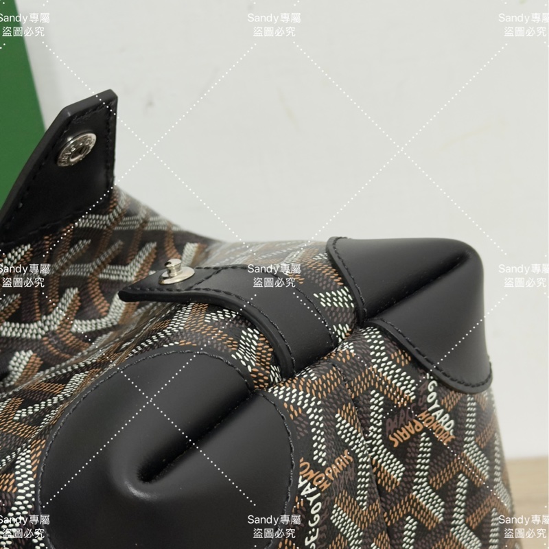 Goyard 洗漱包 飯盒包 黑色 全新全配  可搭長、短肩帶自行改造包包-29