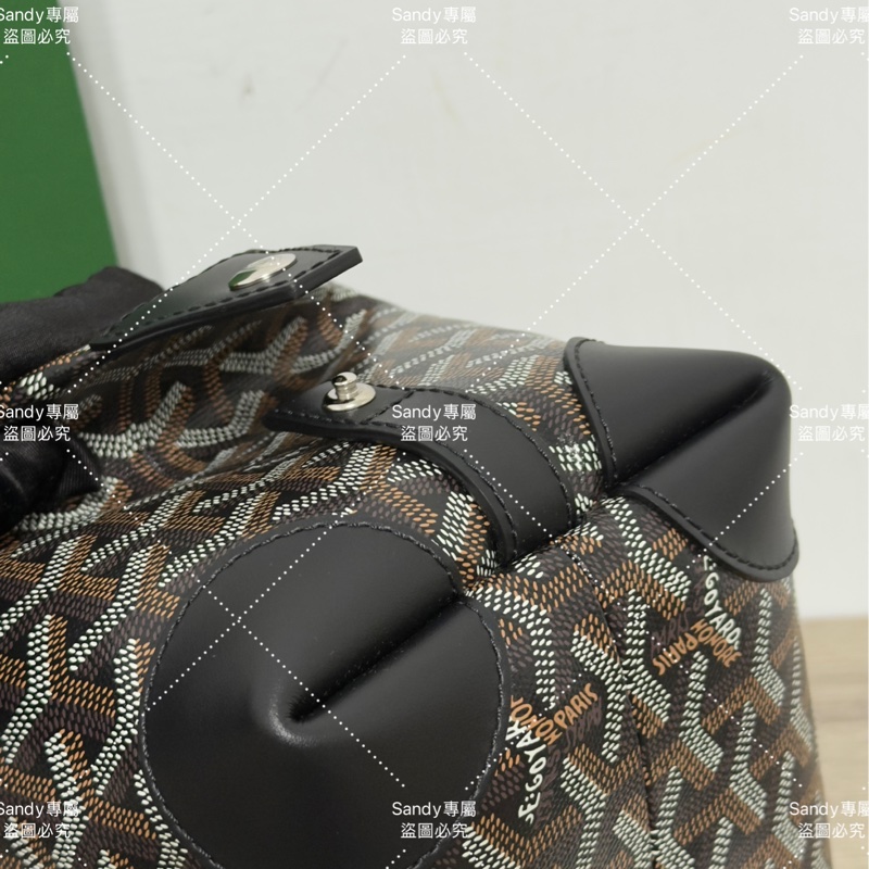 Goyard 洗漱包 飯盒包 黑色 全新全配  可搭長、短肩帶自行改造包包-30
