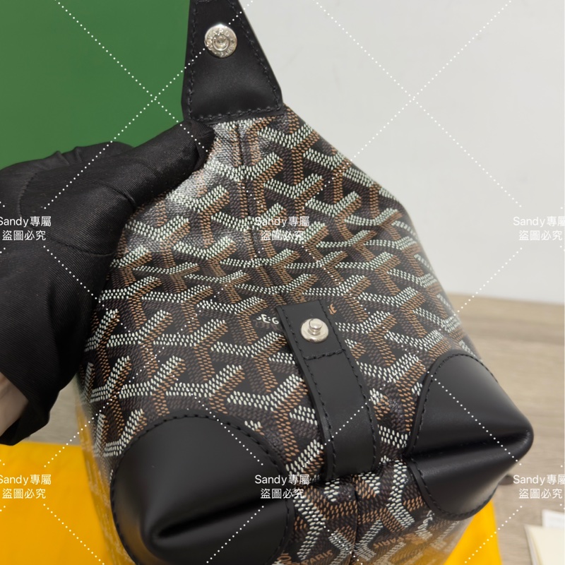 Goyard 洗漱包 飯盒包 黑色 全新全配  可搭長、短肩帶自行改造包包-31