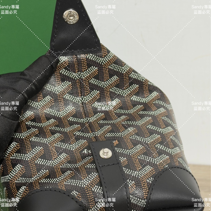 Goyard 洗漱包 飯盒包 黑色 全新全配  可搭長、短肩帶自行改造包包-33