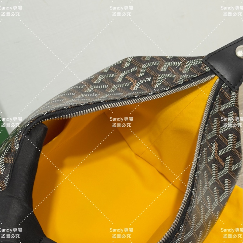 Goyard 洗漱包 飯盒包 黑色 全新全配  可搭長、短肩帶自行改造包包-35