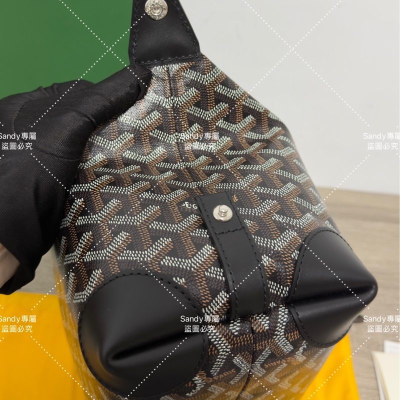 Goyard 洗漱包 飯盒包 黑色 全新全配  可搭長、短肩帶自行改造包包-47