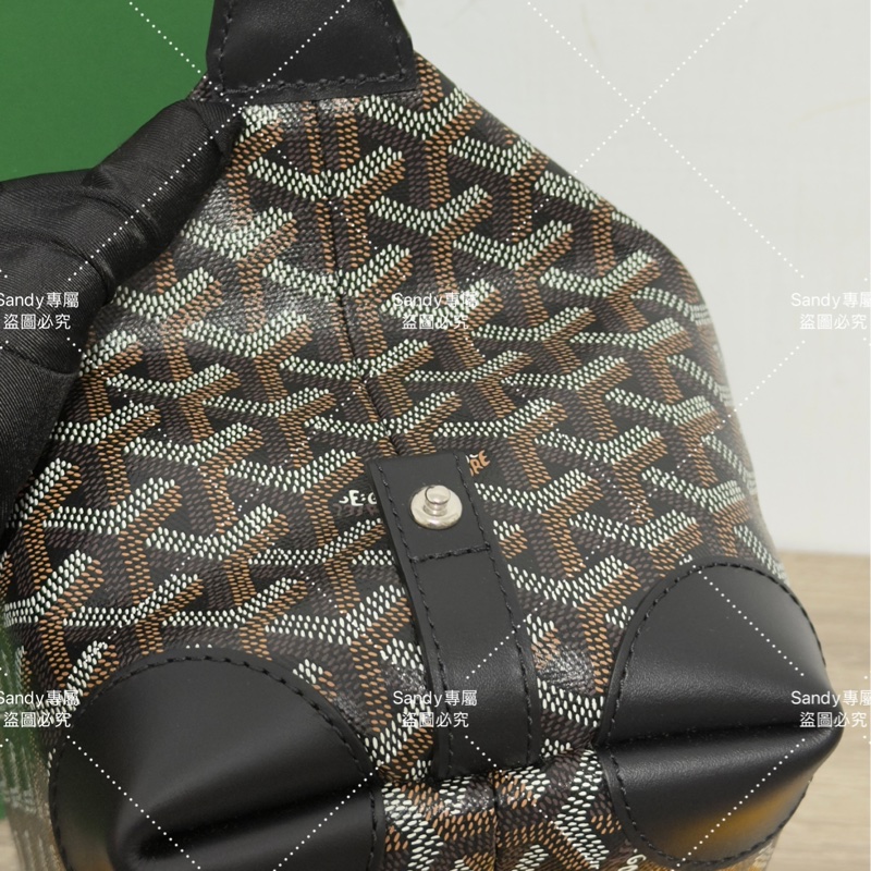 Goyard 洗漱包 飯盒包 黑色 全新全配  可搭長、短肩帶自行改造包包-48