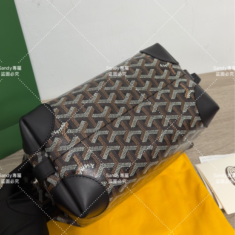 Goyard 洗漱包 飯盒包 黑色 全新全配  可搭長、短肩帶自行改造包包-55