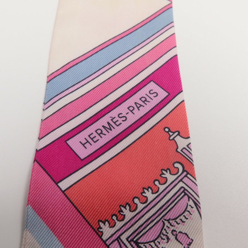 HERMES 絲質Twilly絲巾-4