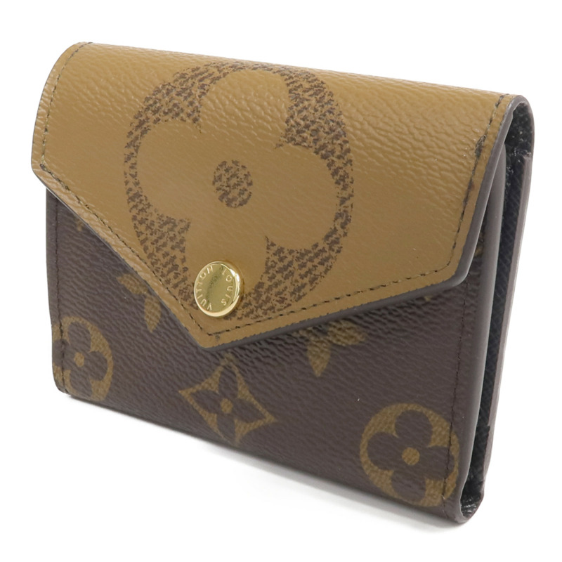 LOUIS VUITTON Monogram/Monogram Reverse Giant Zoe Wallet金扣錢包-1