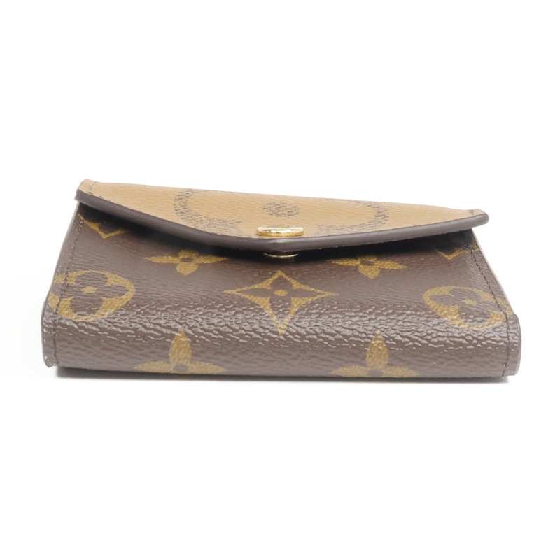 LOUIS VUITTON Monogram/Monogram Reverse Giant Zoe Wallet金扣錢包-5