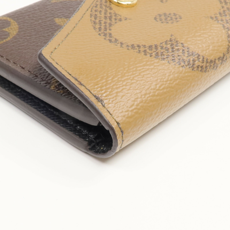 LOUIS VUITTON Monogram/Monogram Reverse Giant Zoe Wallet金扣錢包-8