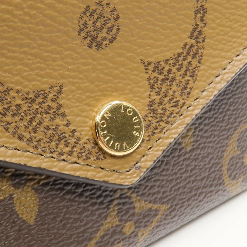 LOUIS VUITTON Monogram/Monogram Reverse Giant Zoe Wallet金扣錢包-10