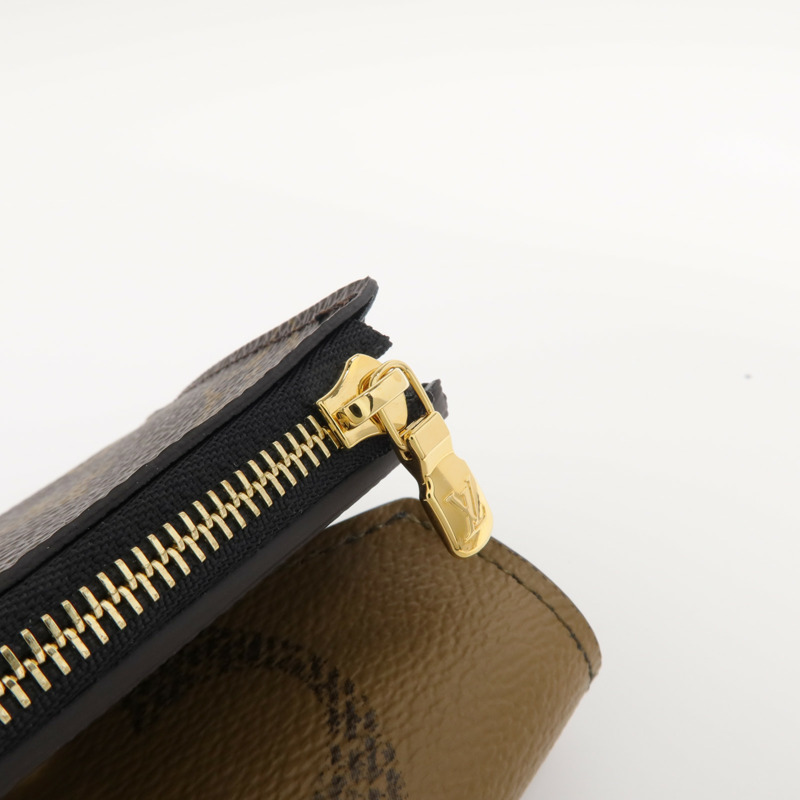 LOUIS VUITTON Monogram/Monogram Reverse Giant Zoe Wallet金扣錢包-13
