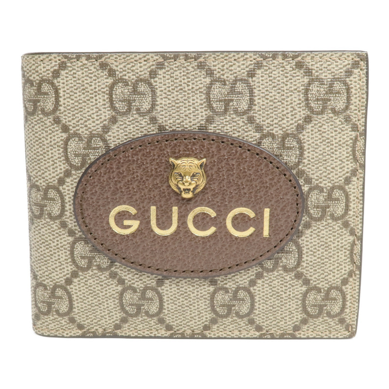 GUCCI 塗層帆布Wallet金扣錢包-0