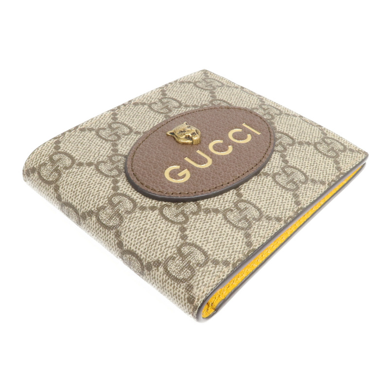 GUCCI 塗層帆布Wallet金扣錢包-3