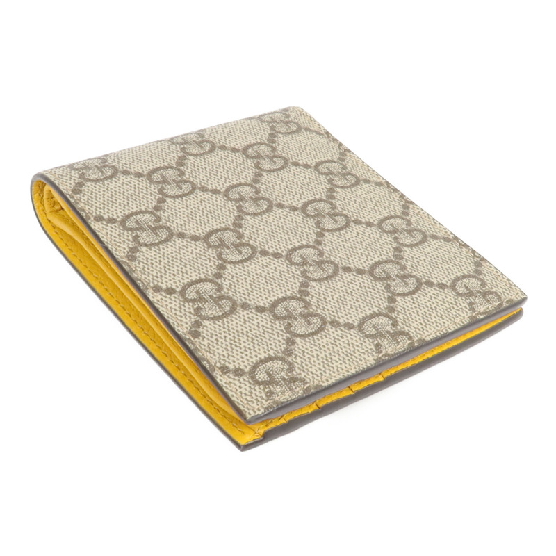 GUCCI 塗層帆布Wallet金扣錢包-4