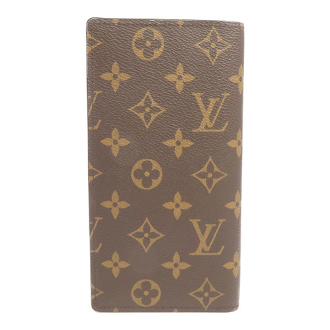 LOUIS VUITTON Monogram Brazza Wallet金扣長錢包