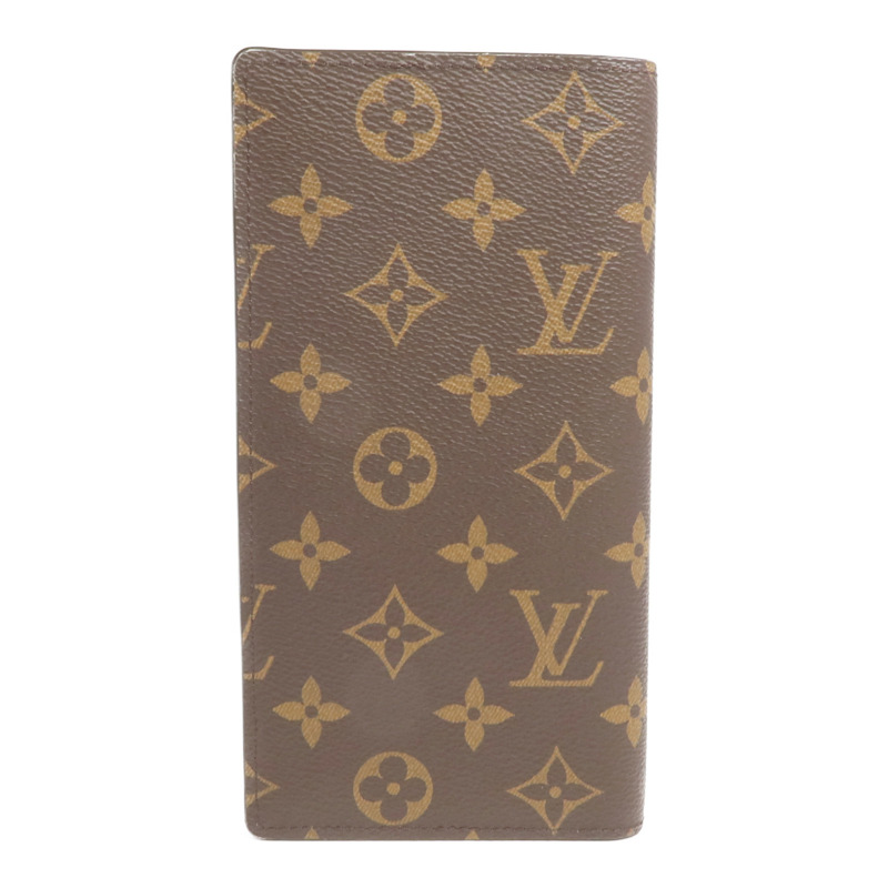 LOUIS VUITTON Monogram Brazza Wallet金扣長錢包-0