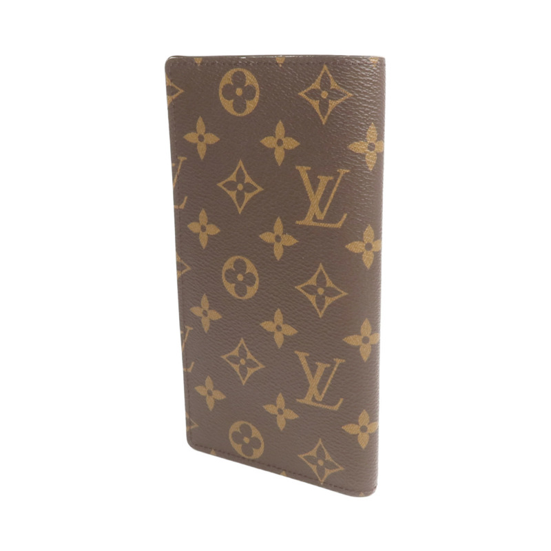 LOUIS VUITTON Monogram Brazza Wallet金扣長錢包-1