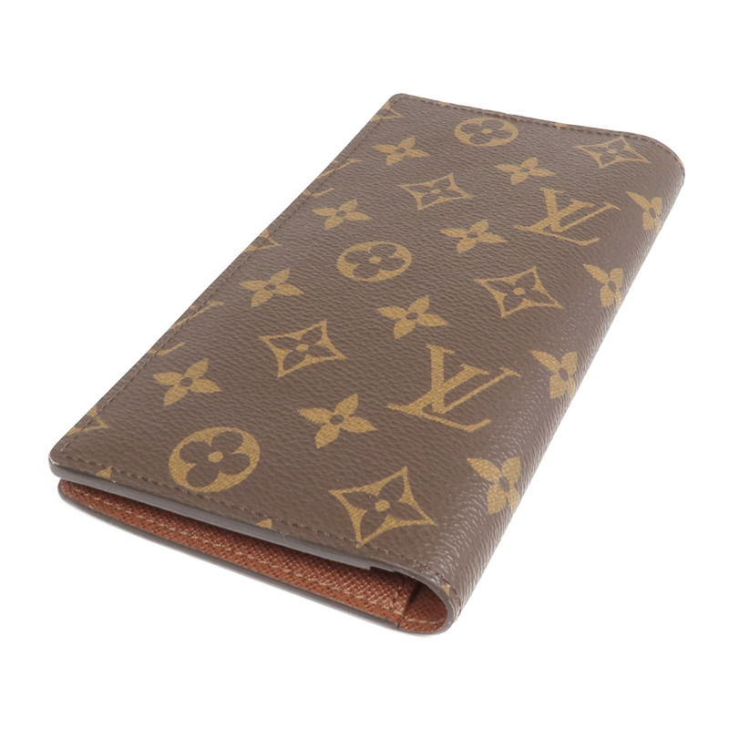 LOUIS VUITTON Monogram Brazza Wallet金扣長錢包-3