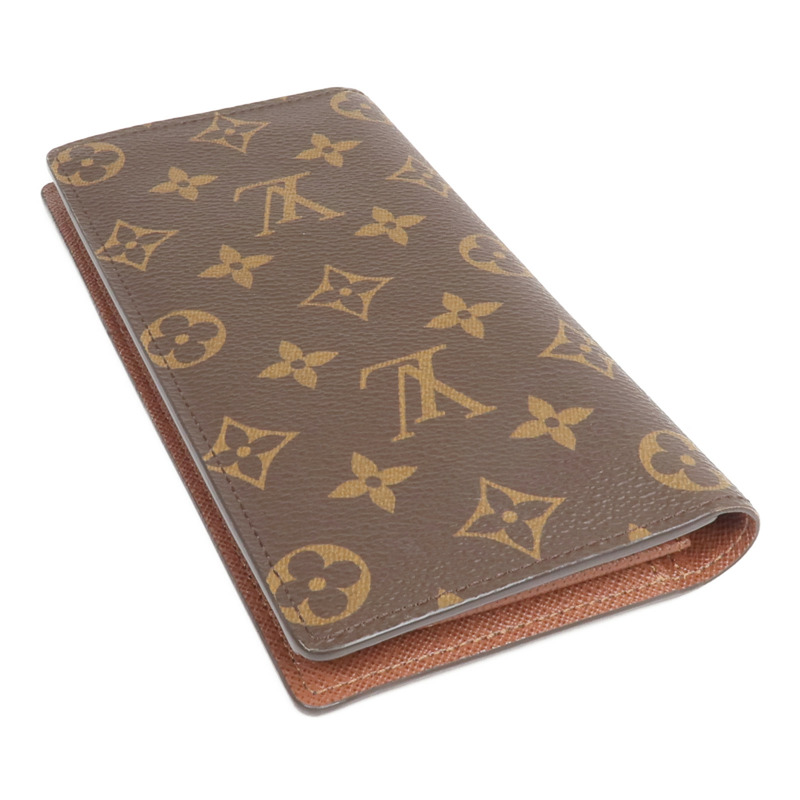 LOUIS VUITTON Monogram Brazza Wallet金扣長錢包-4