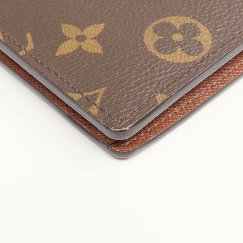 LOUIS VUITTON Monogram Brazza Wallet金扣長錢包-7