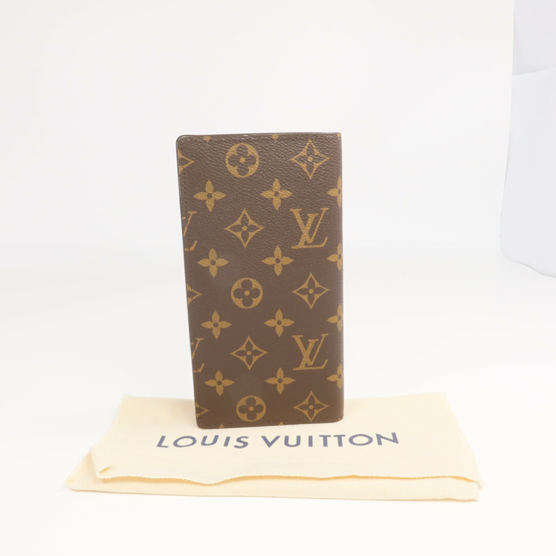 LOUIS VUITTON Monogram Brazza Wallet金扣長錢包-13