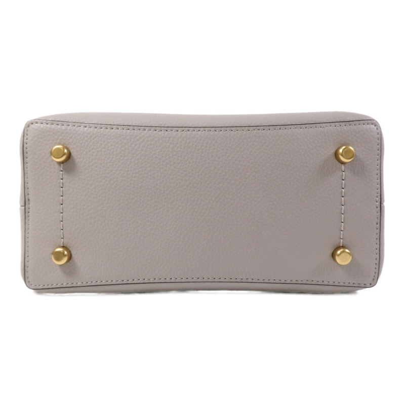 COACH 牛皮皮革Shoulder Bag金扣手挽袋-3