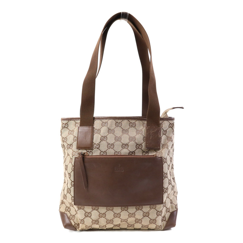GUCCI 帆布Shoulder Bag銀扣肩背袋-0