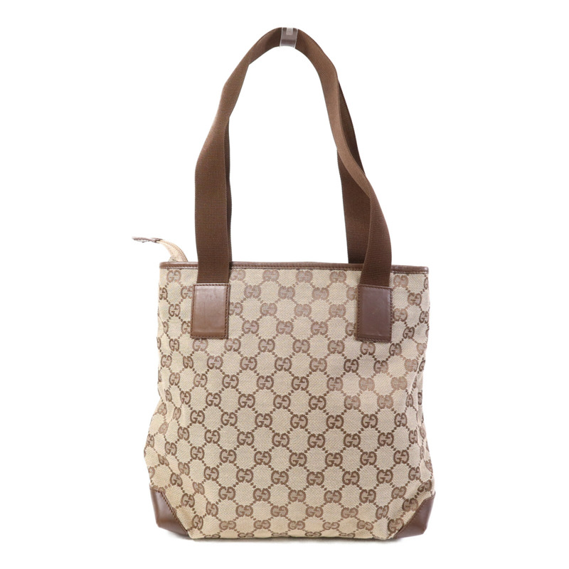 GUCCI 帆布Shoulder Bag銀扣肩背袋-1