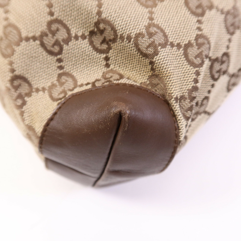 GUCCI 帆布Shoulder Bag銀扣肩背袋-10