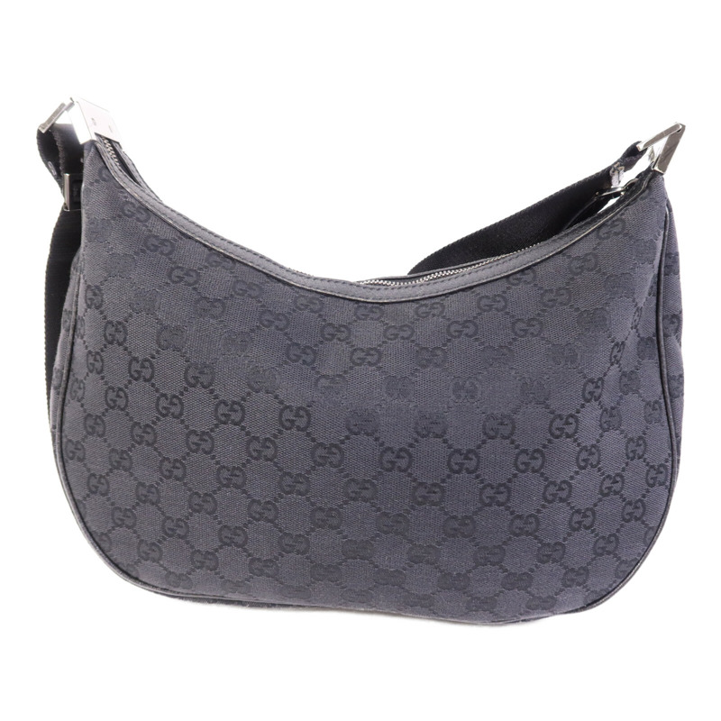 GUCCI 帆布Shoulder Bag銀扣肩背袋-1