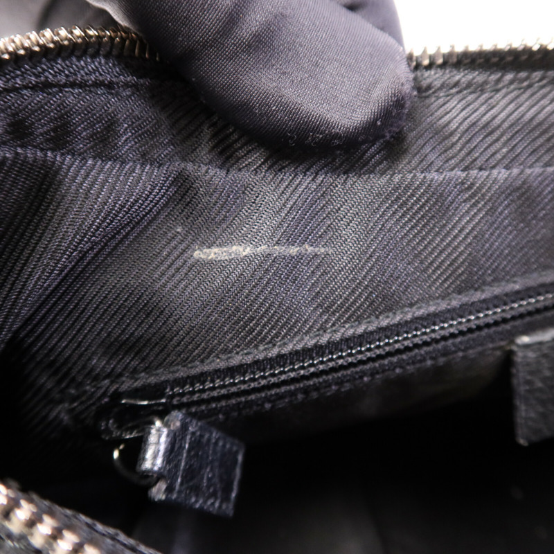GUCCI 帆布Shoulder Bag銀扣肩背袋-14