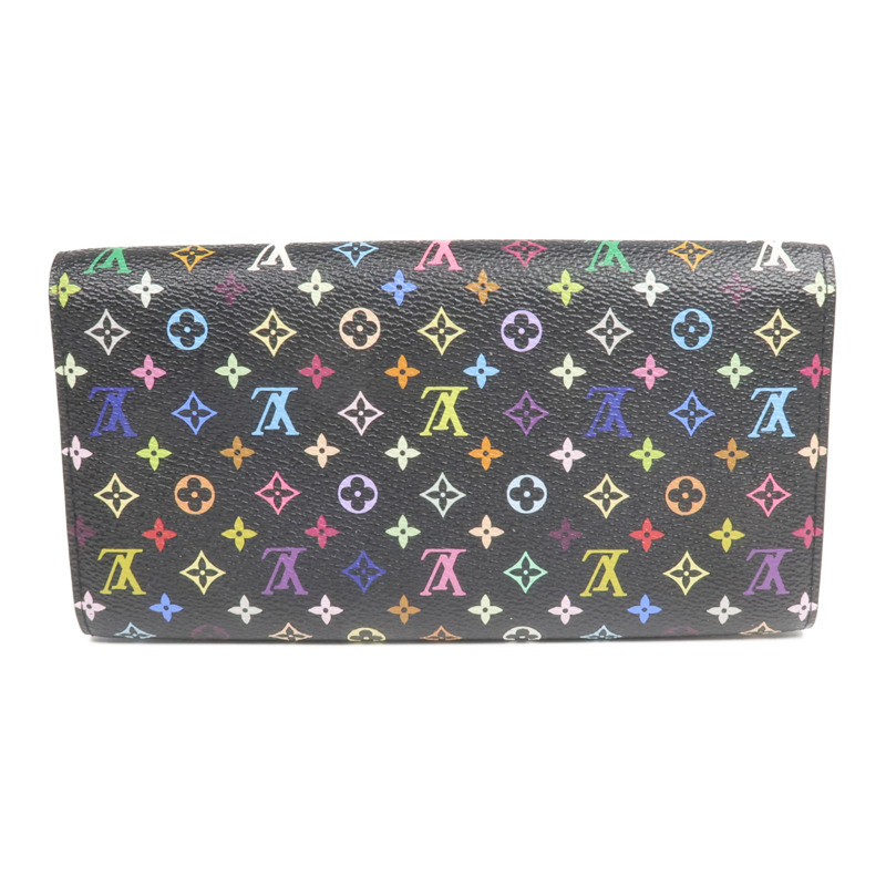 LOUIS VUITTON Monogram Multicolore Portefeuille Sarah Wallet金扣長錢包-1