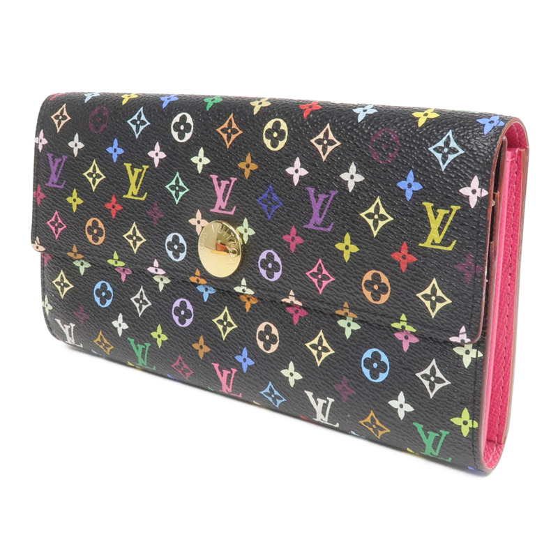 LOUIS VUITTON Monogram Multicolore Portefeuille Sarah Wallet金扣長錢包-2