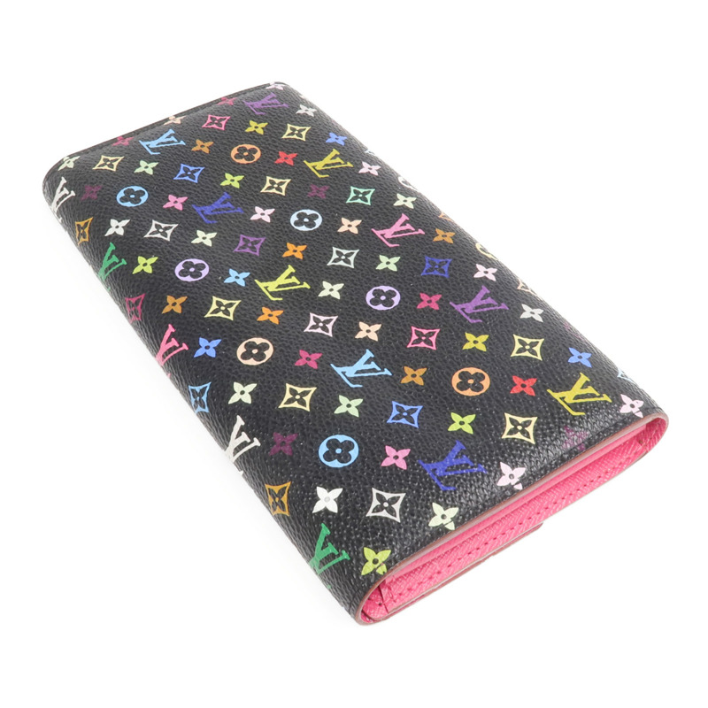 LOUIS VUITTON Monogram Multicolore Portefeuille Sarah Wallet金扣長錢包-4
