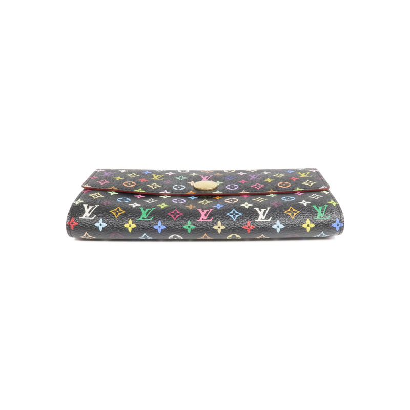 LOUIS VUITTON Monogram Multicolore Portefeuille Sarah Wallet金扣長錢包-5