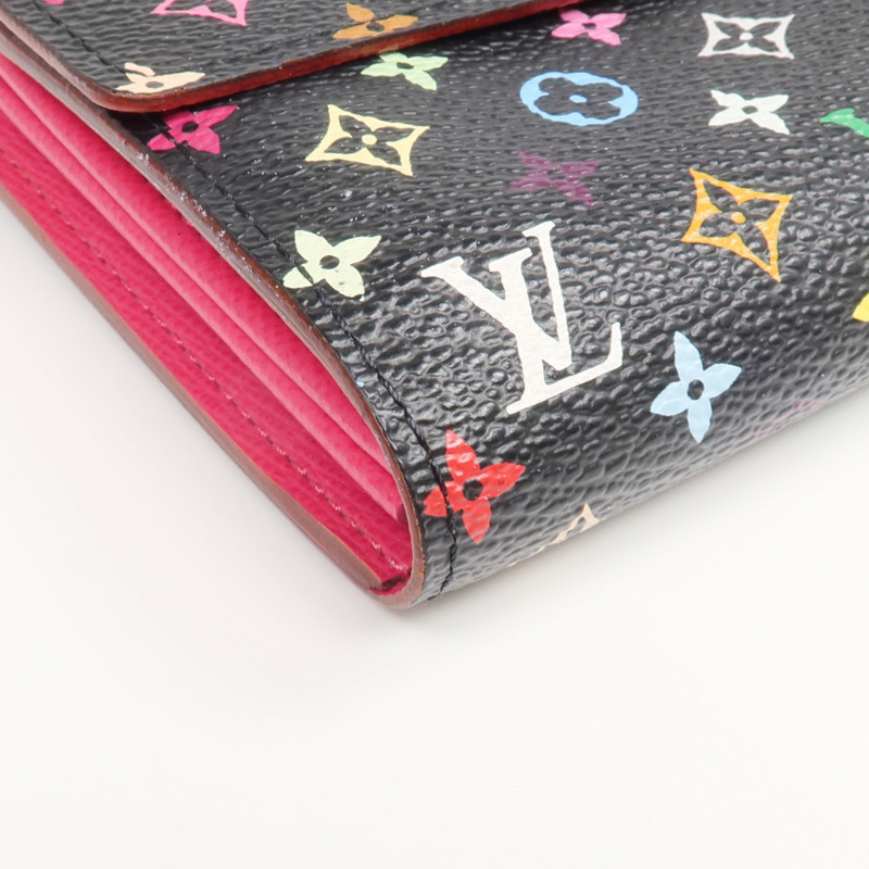 LOUIS VUITTON Monogram Multicolore Portefeuille Sarah Wallet金扣長錢包-7