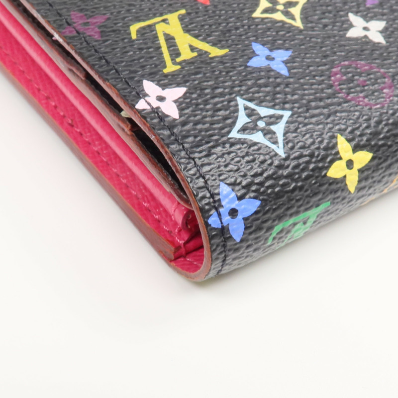 LOUIS VUITTON Monogram Multicolore Portefeuille Sarah Wallet金扣長錢包-8