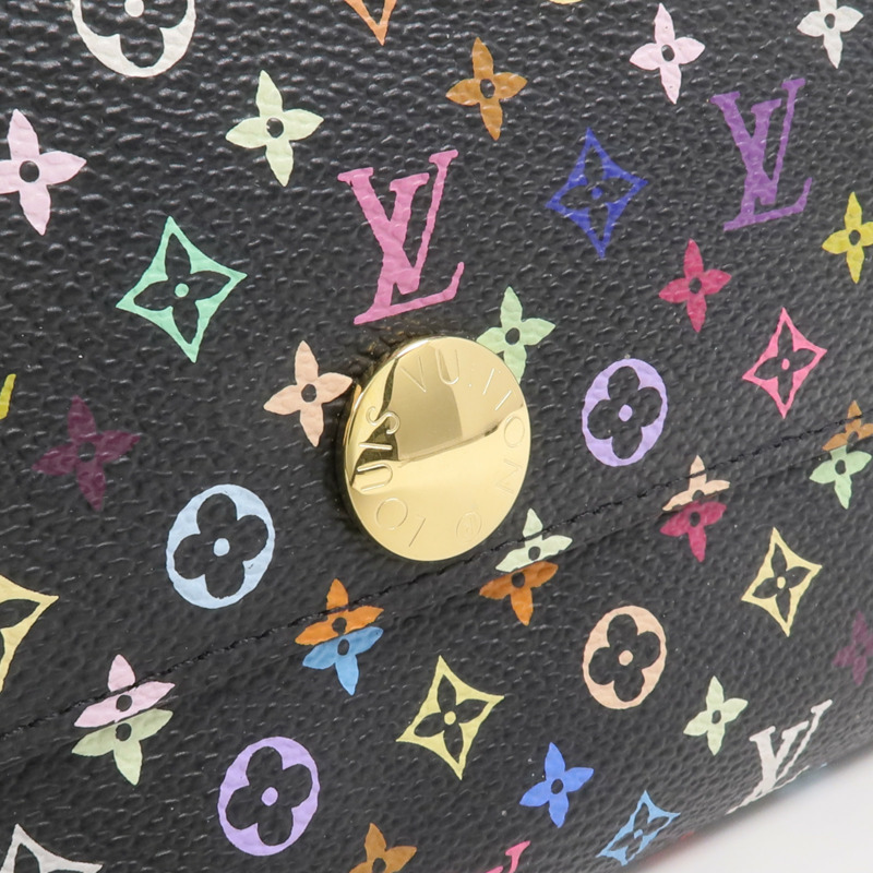 LOUIS VUITTON Monogram Multicolore Portefeuille Sarah Wallet金扣長錢包-10