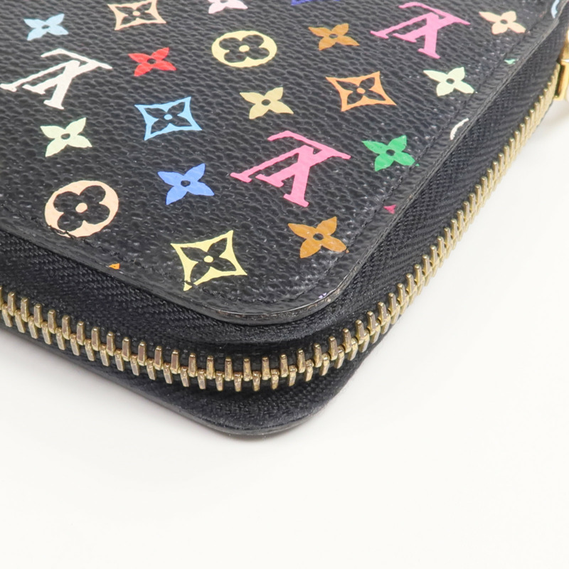 LOUIS VUITTON Monogram Multicolore Zippy Long Wallet金扣長錢包-9