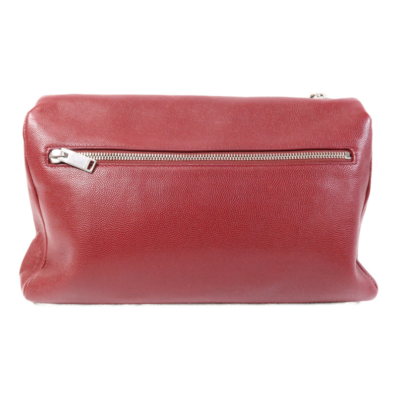 SAINT LAURENT 牛皮皮革West Hollywood Medium銀扣鏈帶肩背袋-1