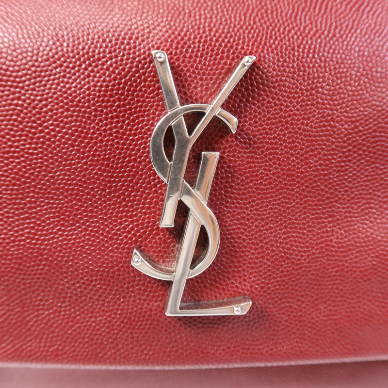 SAINT LAURENT 牛皮皮革West Hollywood Medium銀扣鏈帶肩背袋-6